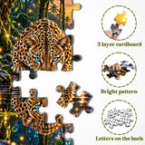 Rainforest Leopard Jigsaw Puzzle 1000 Pieces
