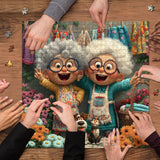 Joyful Grandma Duo Jigsaw Puzzle 1000 Pieces