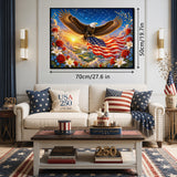Eagle & Old Glory Jigsaw Puzzle 1000 Pieces