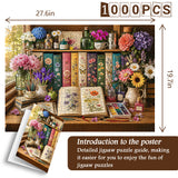 Floral Painting Desk Jigsaw Puzzle 1000 Pieces