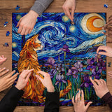 Moonlit Cat Jigsaw Puzzle 1000 Pieces