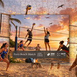 Fiery Beach Match Jigsaw Puzzle 1000 Pieces
