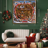 Christmas Apple Bookstore Jigsaw Puzzle 1000 Pieces