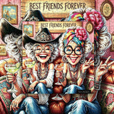 Hippie Besties Jigsaw Puzzle 1000 Pieces