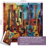 Fabric Guitar Jigsaw Puzzle 1000 Pieces