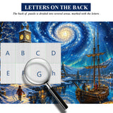 Starry Snow Harbor Jigsaw Puzzle 1000 Pieces