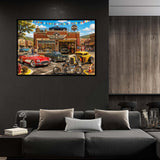 Vintage Motor Town Jigsaw Puzzle 1000 Pieces
