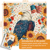 Patriotic Eagle Jigsaw Puzzle 1000 Pieces