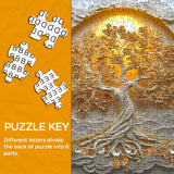 Golden Paper Tree Jigsaw Puzzle 1000 Pieces