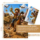 Cowboy Escape Jigsaw Puzzle 1000 Pieces