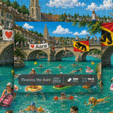 Floating the Aare Jigsaw Puzzle 1000 Pieces