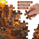 Campfire Gathering Jigsaw Puzzle 1000 Pieces