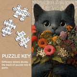 Flower Cat Jigsaw Puzzle 1000 Pieces