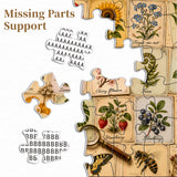 Vintage Botanical Cards Jigsaw Puzzle 1000 Pieces