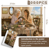 Grandma' s Floral Lesson Jigsaw Puzzle 1000 Pieces
