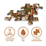Cat Bookshelf Jigsaw Puzzle 1000 Pieces