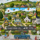 Happy Village Jigsaw Puzzle 1000 Pieces