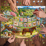 Quilt Farm Days Jigsaw Puzzle 1000 Pieces