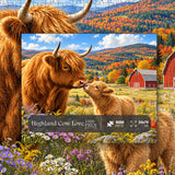 Highland Cow Love Jigsaw Puzzle 1000 Pieces