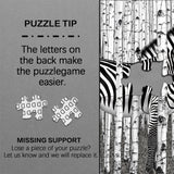 Zebra Forest Jigsaw Puzzles 1000 Pieces