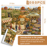 Autumn Village Fair Jigsaw Puzzle 1000 Pieces
