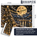 Moonlit Christmas Village Jigsaw Puzzle 1000 Pieces