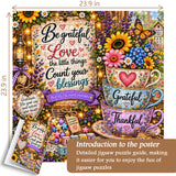 Grateful Floral Cup Jigsaw Puzzle 1000 Pieces