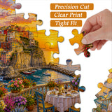 Cinque Terre Sunset Terrace  Jigsaw Puzzle 1000 Pieces