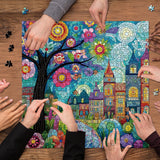 Blossom Town Jigsaw Puzzle 1000 Pieces