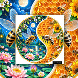 Yin and Yang Bees Jigsaw Puzzle 1000 Pieces