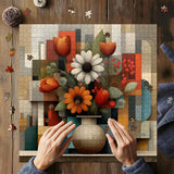 Geometric Floral Rhythm Jigsaw Puzzle 1000 Pieces