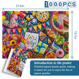 Rainbow Dessert Carnival Jigsaw Puzzle 1000 Pieces