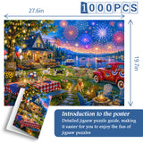 Lakeside Fireworks Night Jigsaw Puzzle 1000 Pieces
