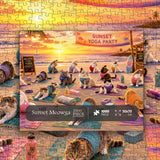 Sunset Meowga Jigsaw Puzzle 1000 Pieces