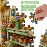 Courtyard Floral Cottage Jigsaw Puzzle 1000 Pieces