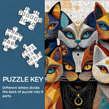 Abstract Cat Jigsaw Puzzle 1000 Pieces