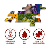 Colorful Frog Faces Jigsaw Puzzle 1000 Pieces