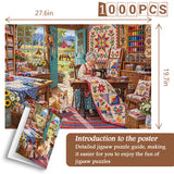 Country Quilt Cottage Jigsaw Puzzle 1000 Pieces