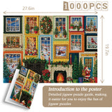 Christmas Window Jigsaw Puzzle 1000 Pieces