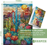 Color Cactus Jigsaw Puzzle 1000 Pieces
