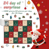 Christmas stamps Advent Calendar Jigsaw Puzzle  1000 Pieces