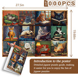 Cats Books Jigsaw Puzzle 1000 Pieces
