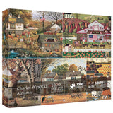 Bboldin® Rustic Pumpkin Farm Jigsaw Puzzle 1000 Pieces