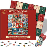 Christmas stamps Advent Calendar Jigsaw Puzzle  1000 Pieces