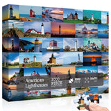 Bboldin® Famous American Lighthouses Jigsaw Puzzle 1000 Piece