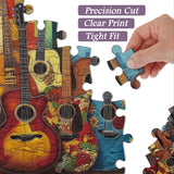 Fabric Guitar Jigsaw Puzzle 1000 Pieces