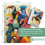 Rainbow Feather Collection Jigsaw Puzzle 1000 Pieces