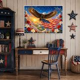 Eagle & Old Glory Jigsaw Puzzle 1000 Pieces