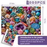 Gemstone Kaleidoscope Jigsaw Puzzle 1000 Pieces