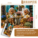 Grandmas' Happy Tea Party Jigsaw Puzzle 1000 Pieces